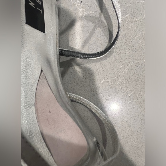 Stuart Weitzman Silver Strappy Heels size 9 - Picture 8 of 8